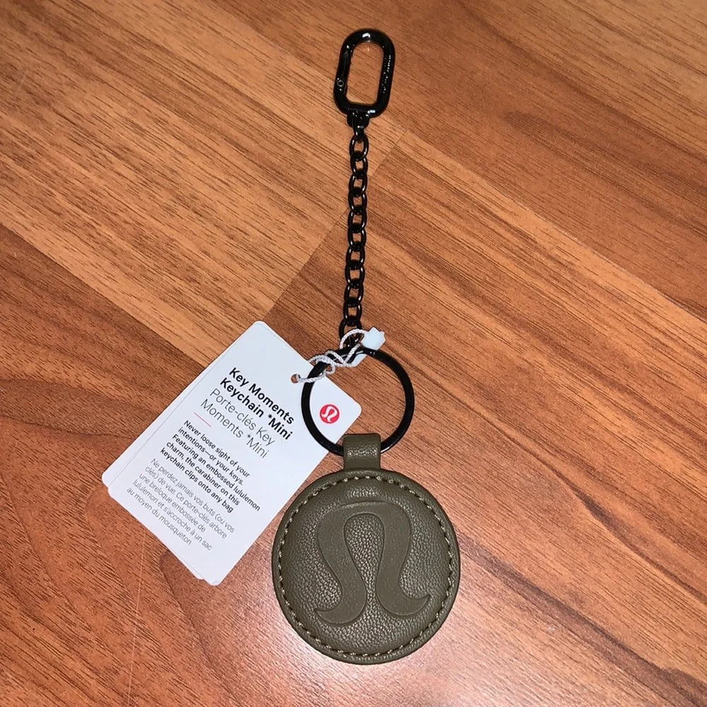 NWT Lululemon Athletica Key Moments Keychain  *Mini in Artifact